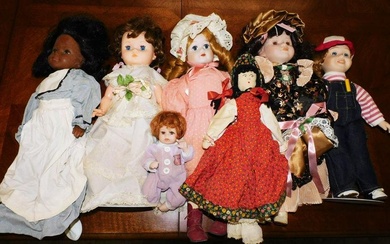 Lot of Vintage & Porcelain Dolls