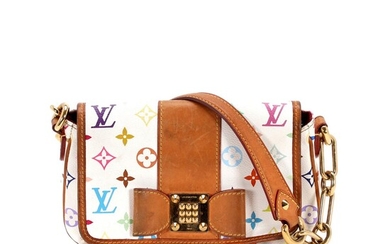 SOLD. Louis Vuitton: A "Patti" bag of multi colour monogram canvas with brown leather trimmings and gold tone hardware. – Bruun Rasmussen Auctioneers of Fine Art