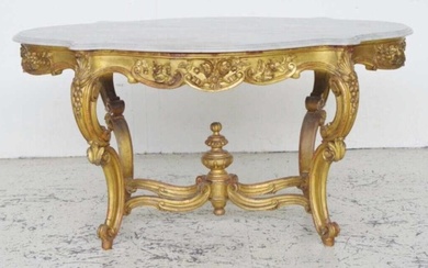 Louis XV style gilt wood centre table