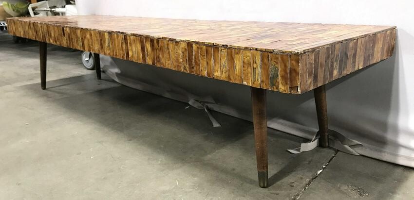 Low Mid Century Modern Tiled Coffee Table