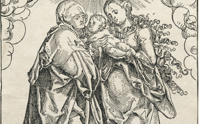 Lucas Cranach D. Ä. (1472 Kronach - Weimar 1553) – St. Anne and the Virgin with the Child
