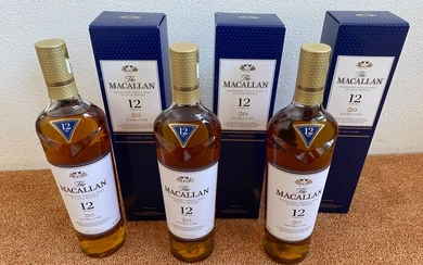 Macallan 12 years old Double Cask - Original bottling - 700ml - 3 bottles
