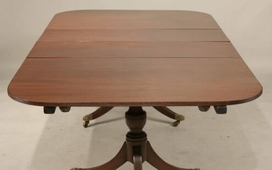 Mahogany Double Pedestal Extension Dining Table