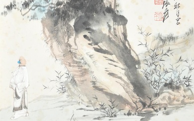 Manner of Zhang Daqian (1899-1983), Scholar and Pine Tree