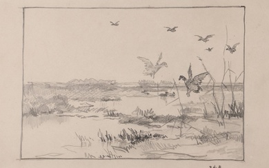 Mastenbroek, Johann Hendrik van (1875-1945). (Landscape with a flight of...