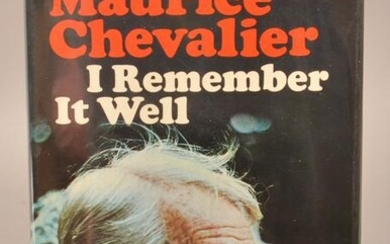 Maurice Chevalier 1979 Signed 1st Printing
