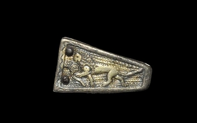 Medieval Gilt Lion Dagger Chape