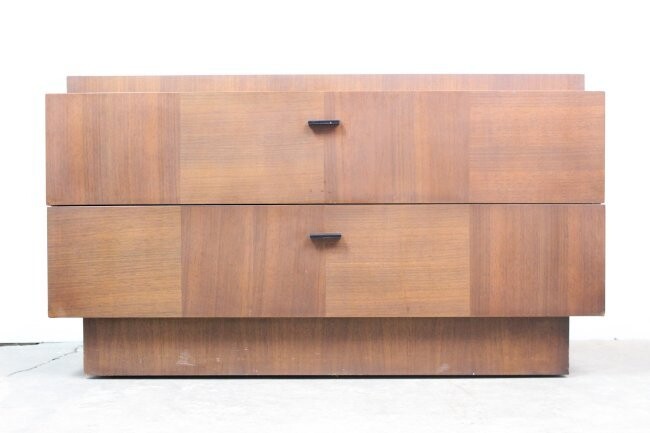 Mid Century Modern 2 Drawer Low Dresser