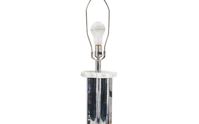 Mid Century Modern Lucite And Metal Lamp