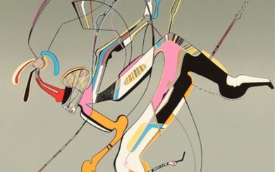 Mihail Chemiakin: “Runner”, 1988. Signed Mihail Chemiakin, 251/300. Lithograph in colours. Sheet size 99 × 66 cm. Unframed.