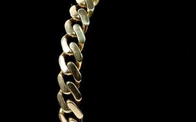 Monaco Chain 10K Yellow Gold Cuban Link Bracelet