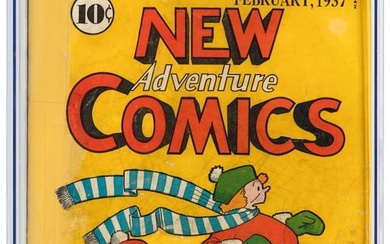 NEW ADVENTURE COMICS #13 * Siegel & Shuster * Gerber 10""