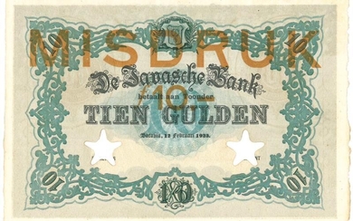 Netherlands-Indies. 10 gulden. Proofseries. Type 1901 - UNC.