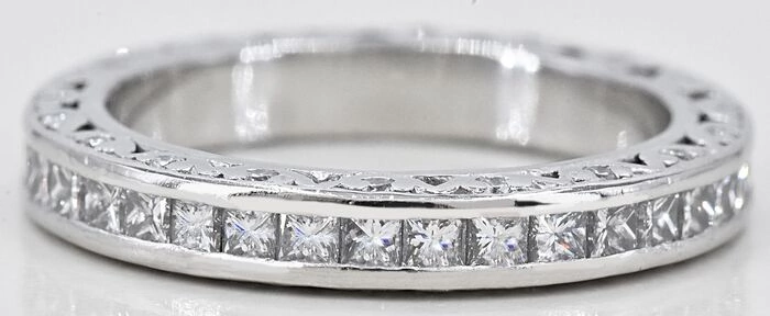 No Reserve Price - 950 Platinum - Ring - 1.30 ct Diamond - AIG Report