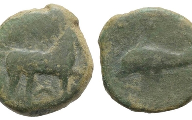 Northern Apulia, Salapia, c. 275-250 BC. Æ (19mm, 6.28g, 12h)....