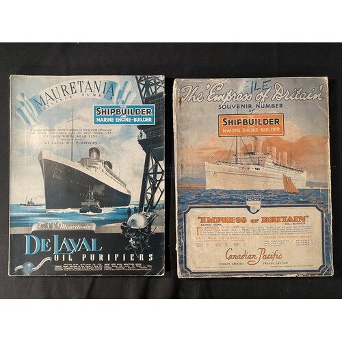 OCEAN LINER: Souvenir numbers of The Shipbuilder for the Mau...