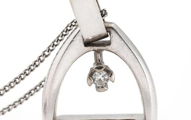 Ole Lynggaard (b. 1936) A diamond pendant set with a brilliant-cut diamond,...
