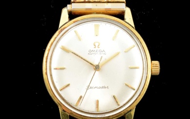 Omega - a gentleman's Seamaster gold-plated automatic wristwatch.
