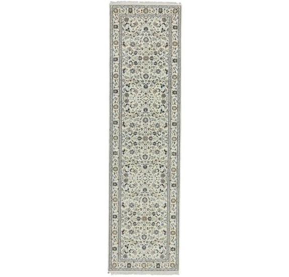 Oriental Runner Rug Classic Floral Design 3X10 Indo-Nain Hallway Kitchen Carpet