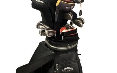 PROFESSIONAL 21 PIECE GOLF CLUBS AND CALLAWAY BAG