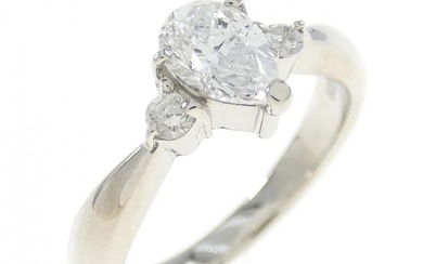 PT Diamond Ring 0.508CT D SI1 Pair Shape