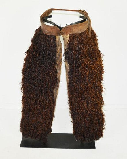 Pair of Antique Cowboy Wooly (Bison) Chaps