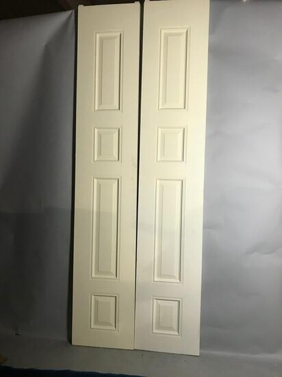 Pair of Custom Painted Wood Doors
