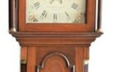 Peregrine White Cherry Tall Case Clock having fretwork