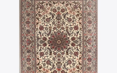 Persian handmade Isfahan with silk inlays, 156 x 240. Mint condition! - Isphahan - Carpet - 240 cm - 156 cm
