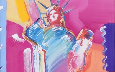 Peter Max Statue of Liberty 2001 Mixed Media Acrylic