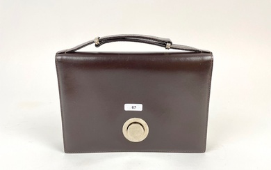 Petit sac à main Vintage en cuir chocolat,... - Lot 67 - Phoenix Auction
