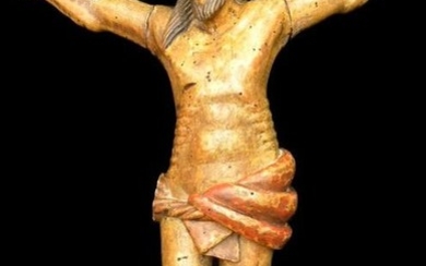 Polychrome Corpus Christi (1) - Wood - 17th century