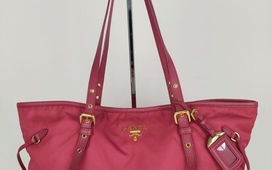 Prada - Shopper Tessuto + Saffiano - Shoulder bag