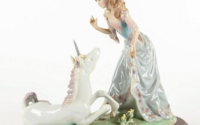 Princess and Unicorn 01001755 LTD - Lladro Porcelain