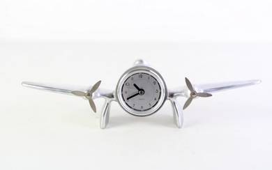 Quartz Bomber Themed Desk Clock (W: 34cm)