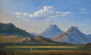 RADEN SALEH SJARIF BOESTAMAN (INDONESIA, 1807-1880), View of Dieng Plateau