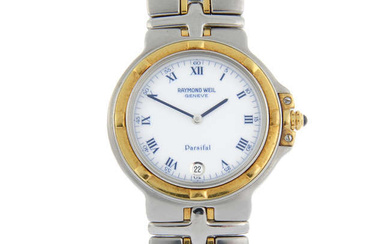 RAYMOND WEIL - a bi-metal Parsifal bracelet watch, 34mm.