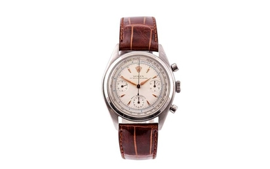 ROLEX. AN EXTREMELY RARE PRE-DAYTONA OYSTER CHRONOGRAPH.