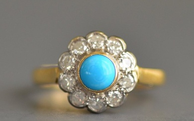 Ring Turquoise - Diamond