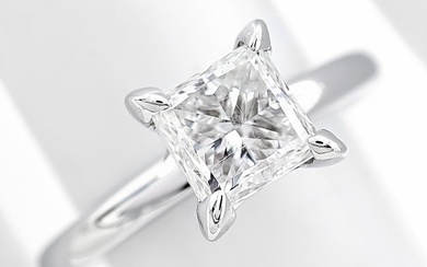 Ring White gold - 1.03 tw. Diamond (Clarity-enhanced)
