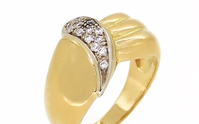 Ring White gold, Yellow gold Diamond (Natural)