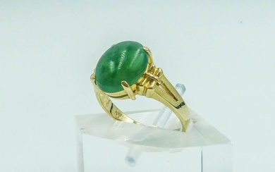 Ring Yellow gold Jade