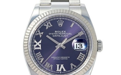 Rolex Datejust 36 126234 Aubergine (VI IX Diamond) Dial Watch Men's
