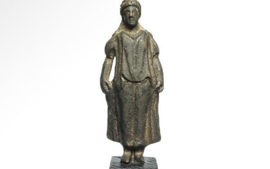 Roman Bronze Figure of a Lady, c. 1st Century A.D.