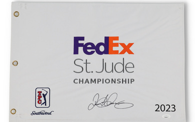 Rory McIlroy Signed 2023 FedEx St. Jude PGA Championship Pin Flag (JSA)