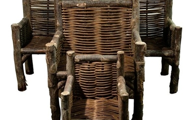 Rustic Twig and Log Armchair Assortment