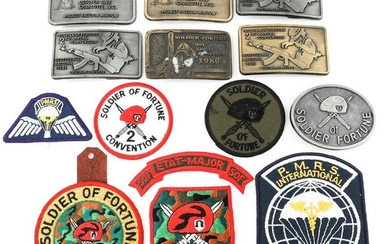 SOLDIER OF FORTUNE CONVENTION PATCHES & BUCKLES