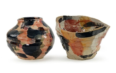 Sandy Brown (British, B. 1946) A Bowl and Vase.