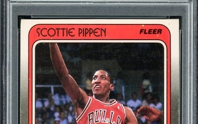 Scottie Pippen Autographed 1988-89 Fleer RC Bulls Gem 10 Auto PSA/DNA 71811248