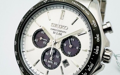 Seiko - "NO RESERVE PRICE" Seiko Chronograph White Black Panda Dial - No Reserve Price - Men - 2011-present